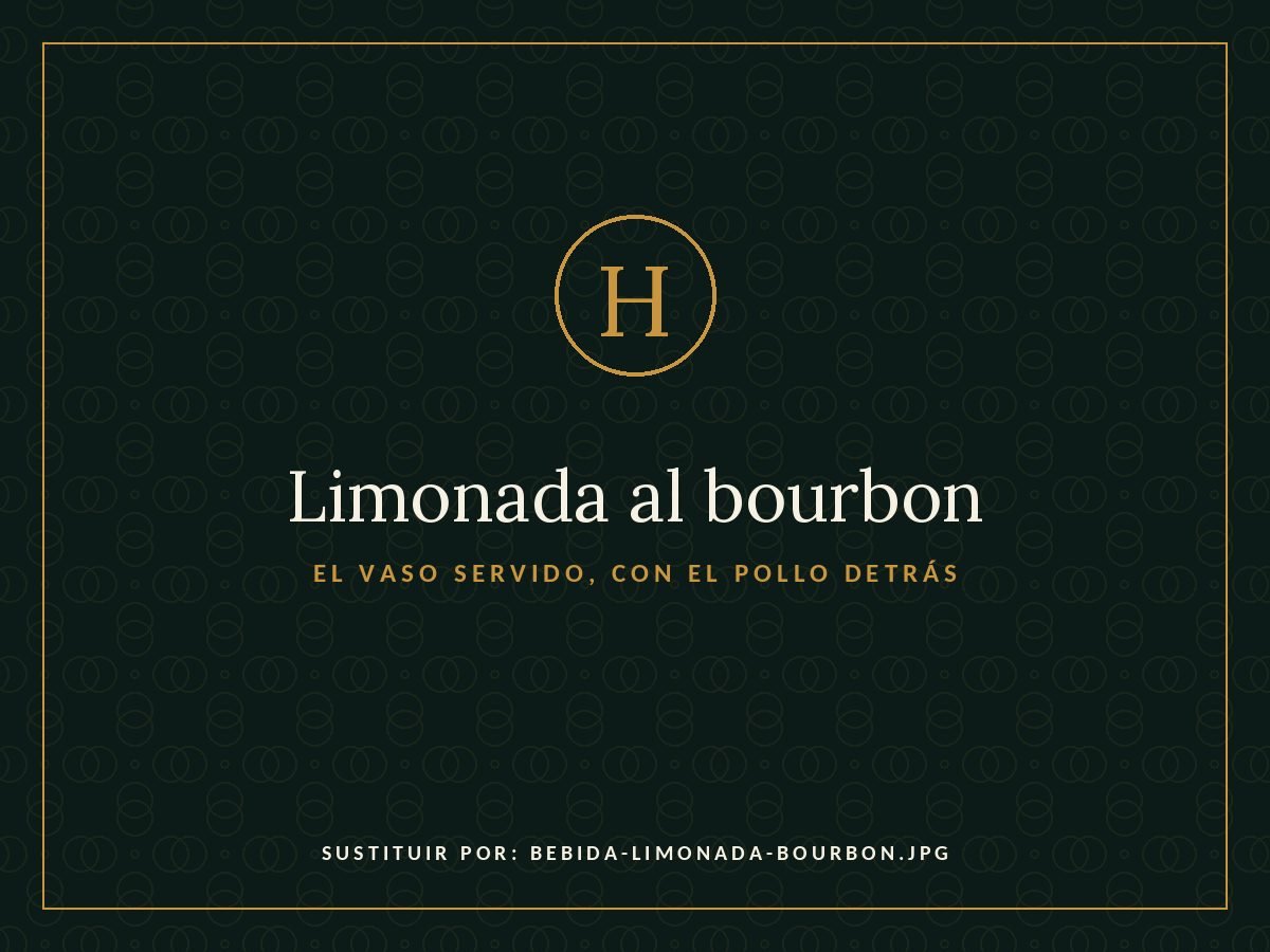 Homemade bourbon lemonade served at Harold's Madrid