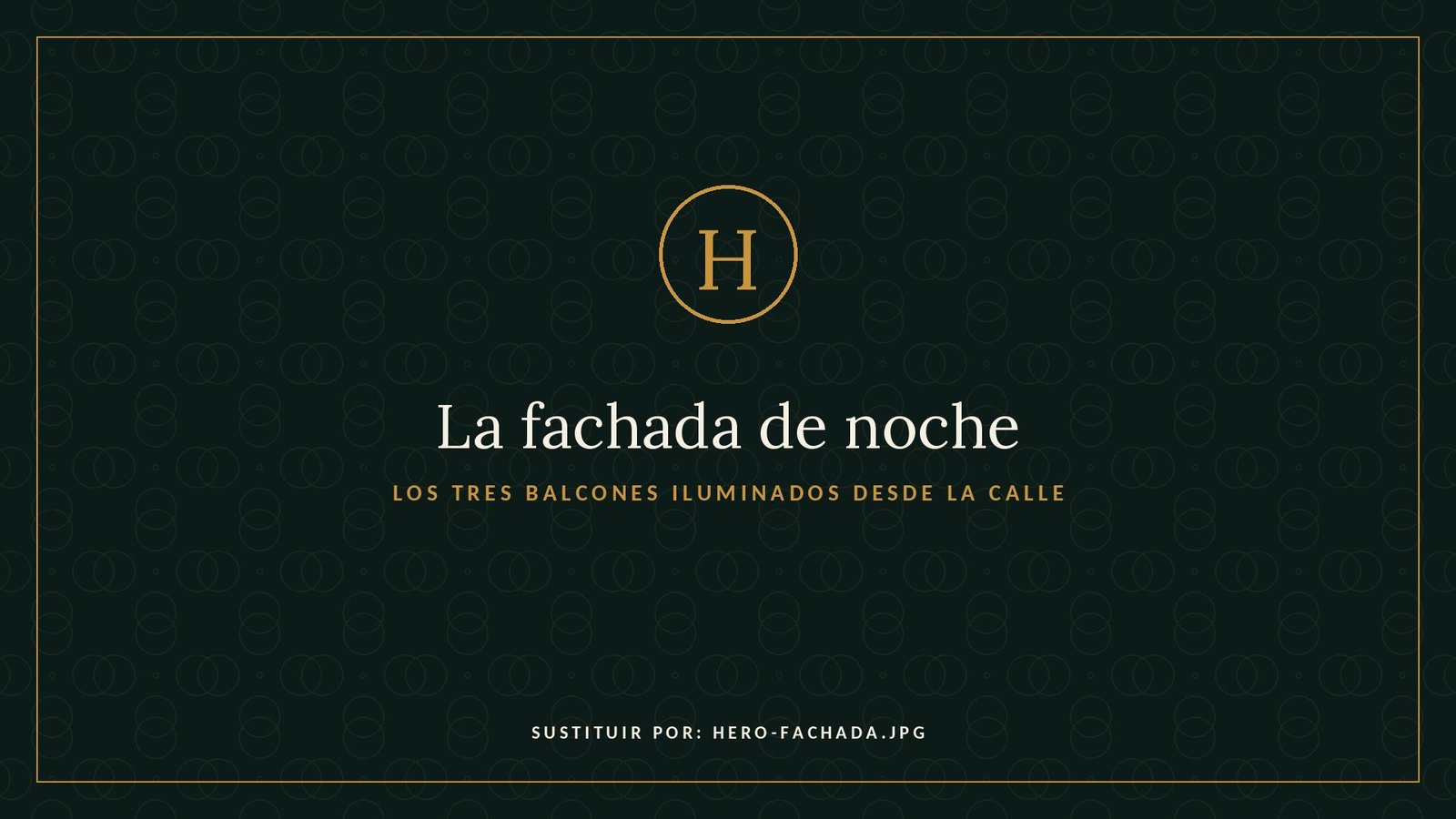 The facade of Harold's Fried Chicken at Alonso Cano 60, Madrid, with its three lit balconies at night