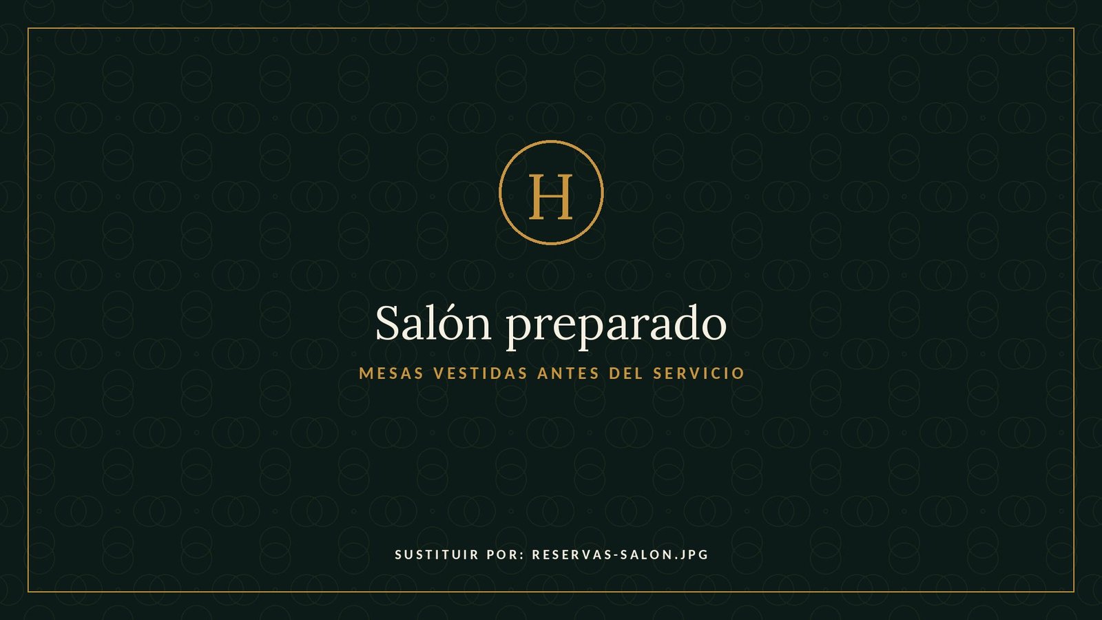 Salón de Harold's Fried Chicken preparado para el servicio, Madrid